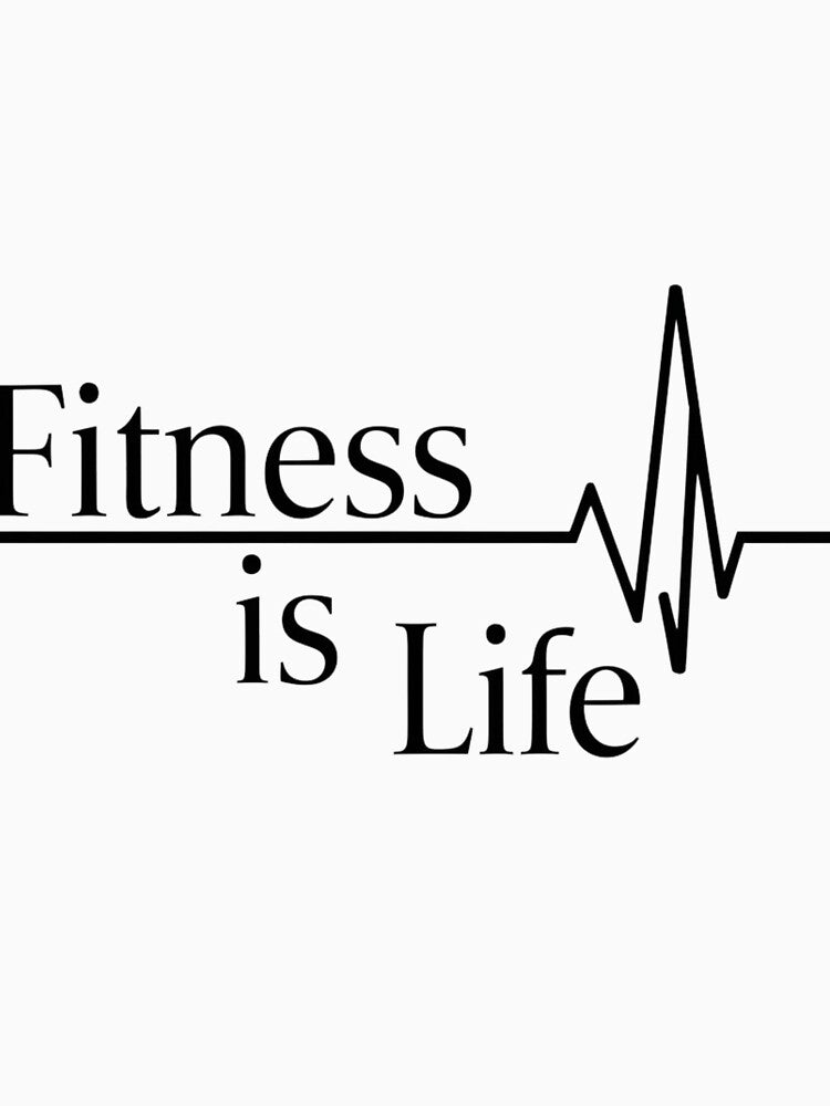 Fitness is Life Inspirational Design by ArtByYunus