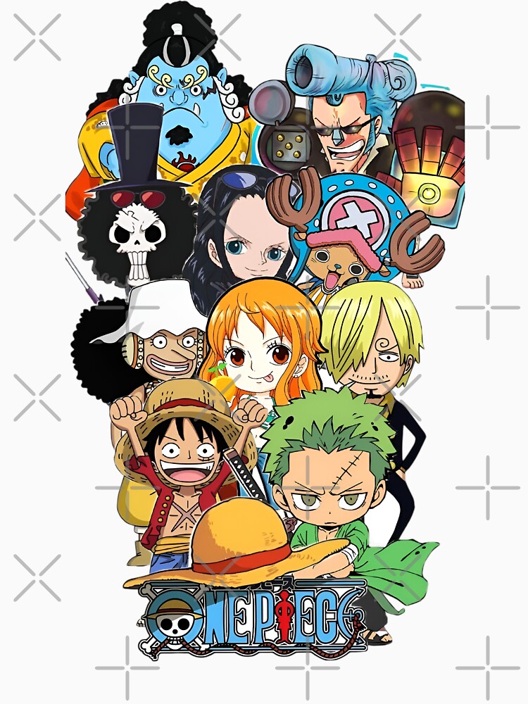 Anime Crew Trio Aesthetic – Pirate Adventure Inspired Characters, Manga Style Cool Art, Minimalist Anime Faces Design by Dyan4