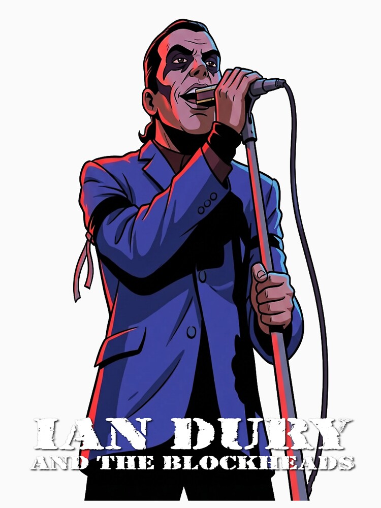 Ian Dury - Cartoon by Bigkite