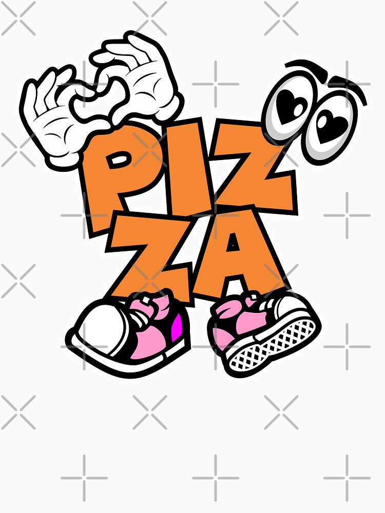 Comic strip about the word PIZZA with love by NFTWords