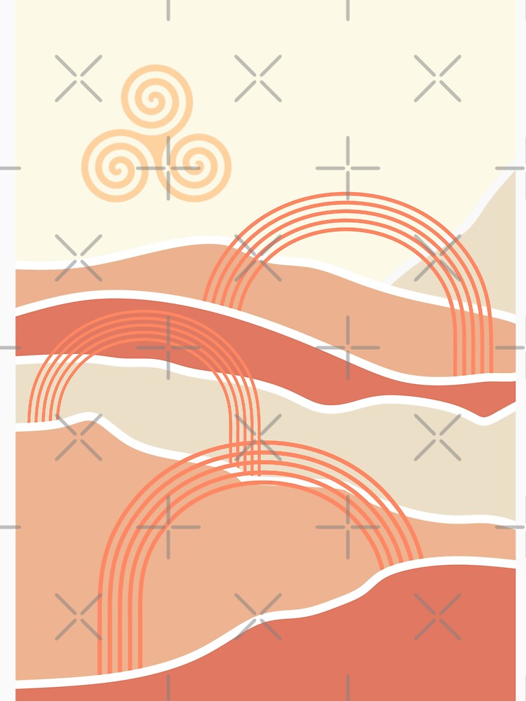 Boho mid century modern print by ArtInRhythm