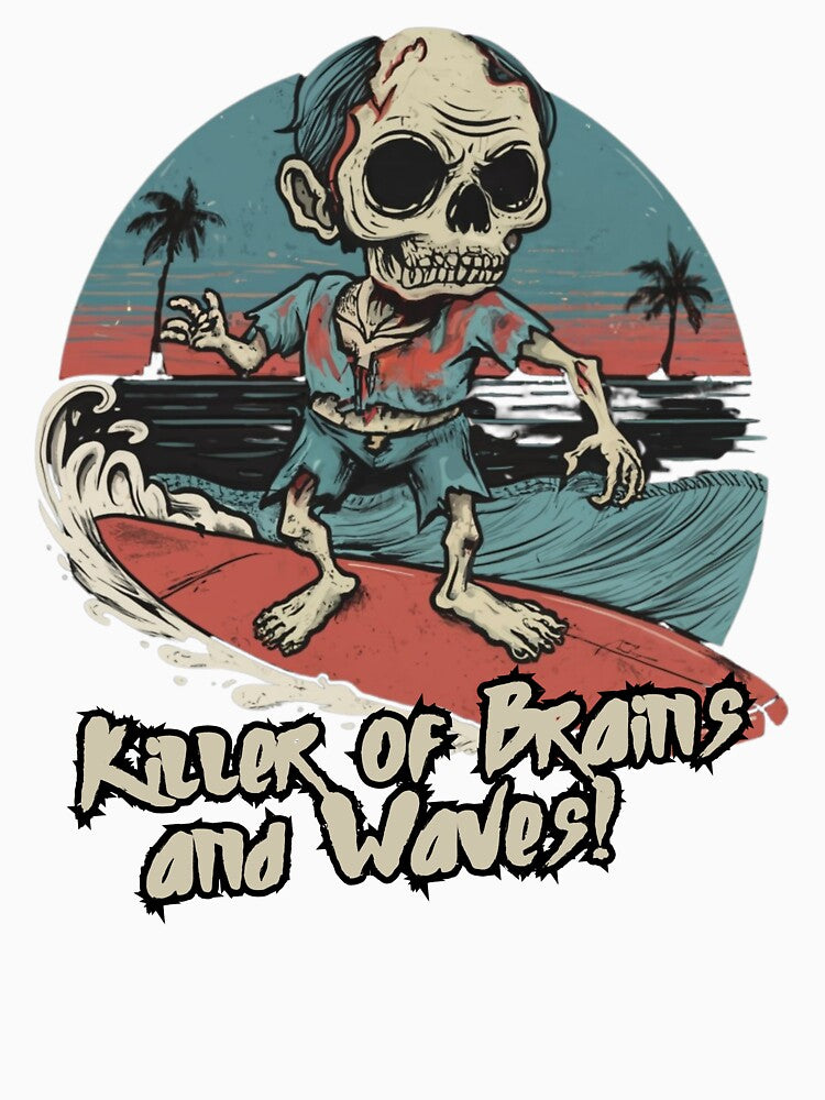 Surfing Zombie, killer of waves and brains, surf by Meandmyshop