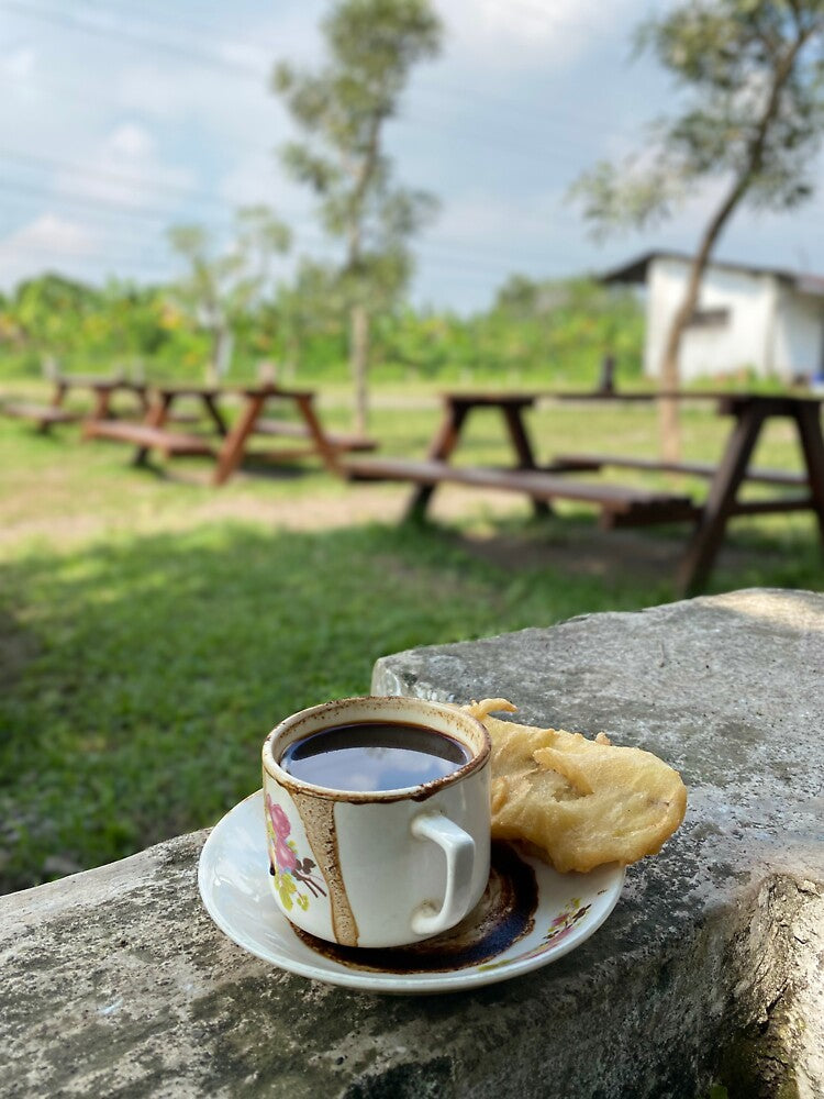 Enjoy morning with coffee and snack by Leslietone