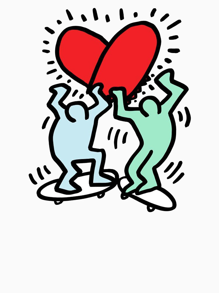 keith loves haring by Fellye