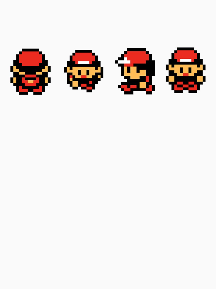 Red and Friends - Gameboy Character - Retro pixel art by ItsRetro90s