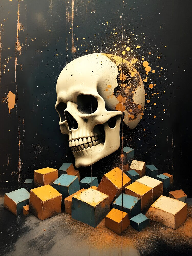 An anthropomorphic skull by Marcu Ioachim