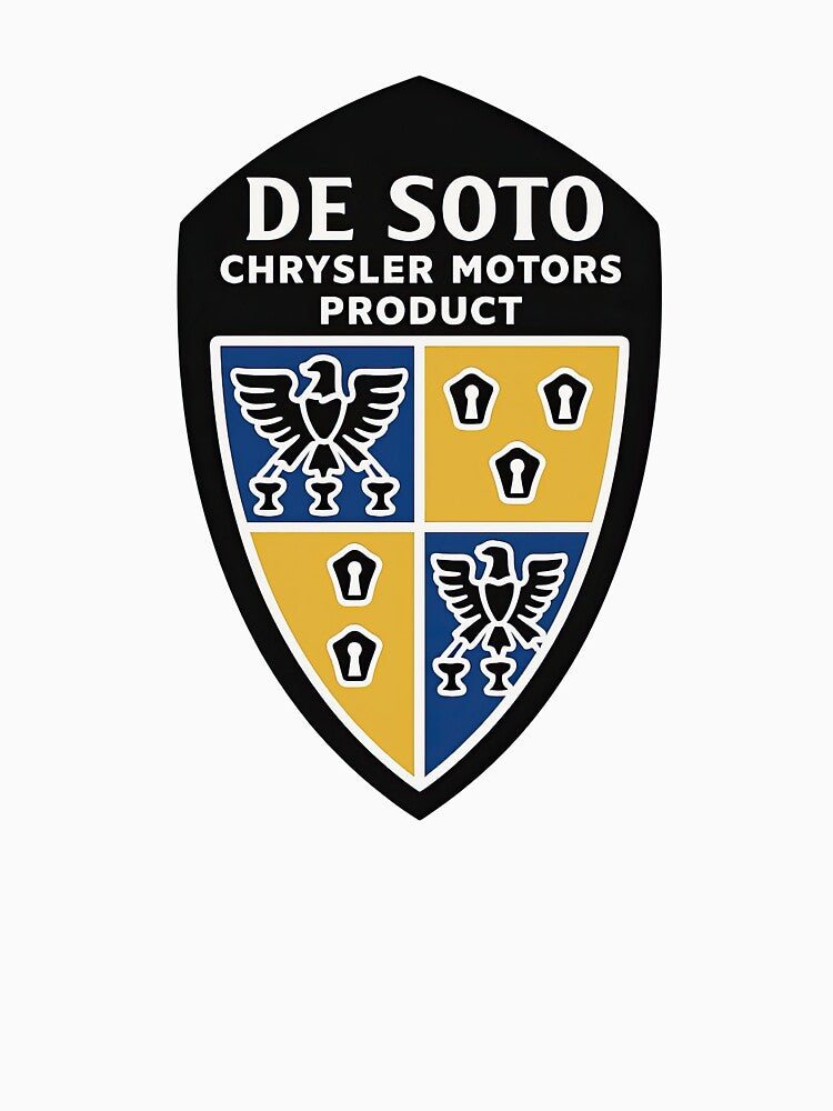 Classic DeSoto Cars Retro Emblem Design by Retr0Tshirts