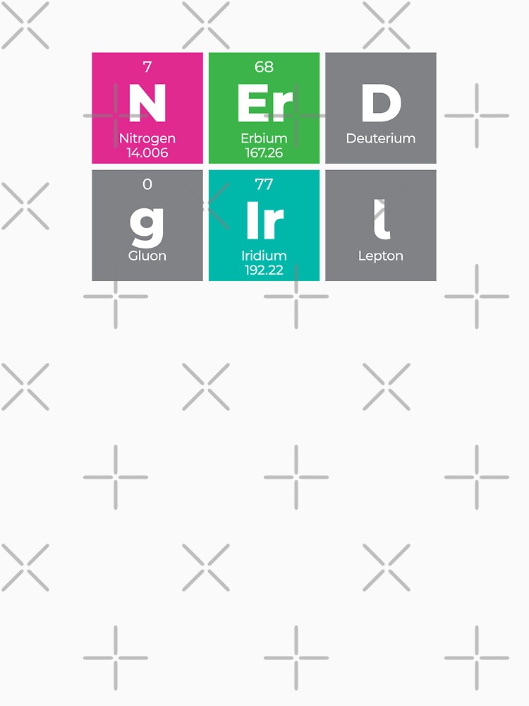 Nerd Girl Periodic Table Design – Funny Science Gift by Rodney's Marketplace