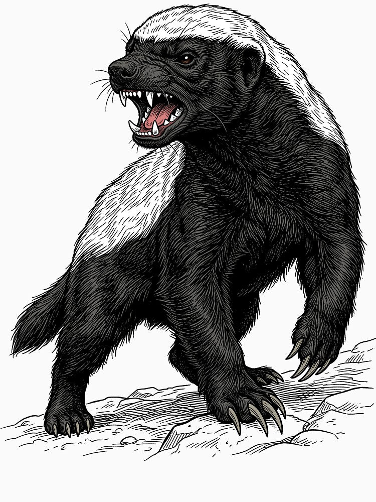 Honey Badger by krabbaraban