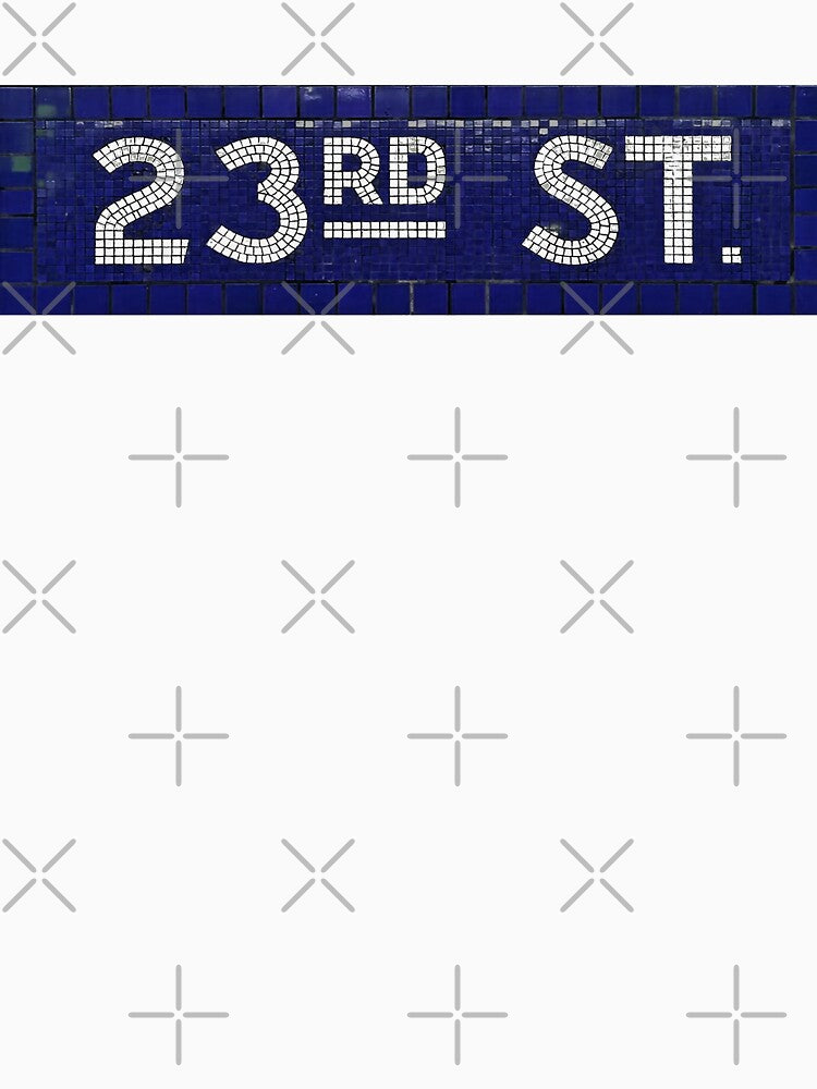 23rd street vintage mosaic sign - NYC by PIXEL POP DESIGNS - Beyond the Norm!