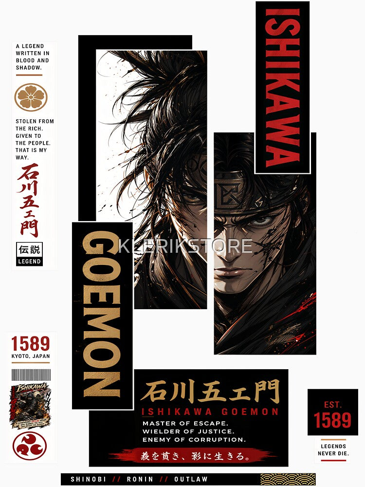 Ishikawa Goemon Master Of Escape Wielder Of Justice Enemy Of Corruption by KLERIKSTORE