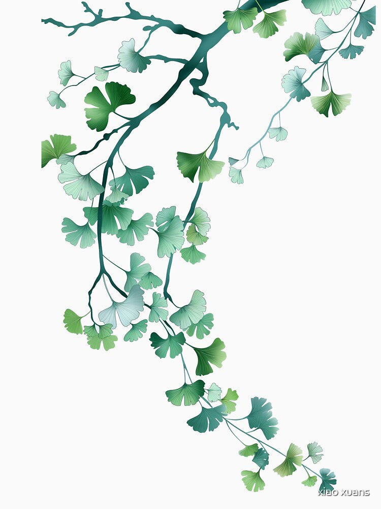 Ginkgo branch green by xiao xuans