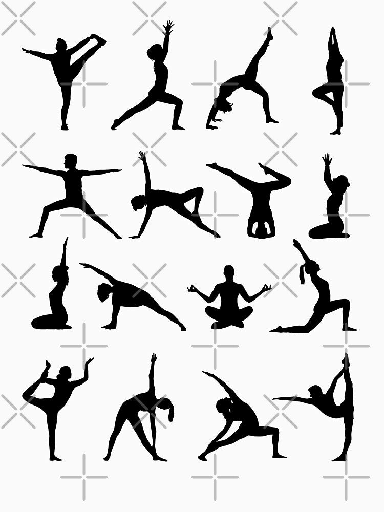 Yoga Asanas T-shirt by trendingatees