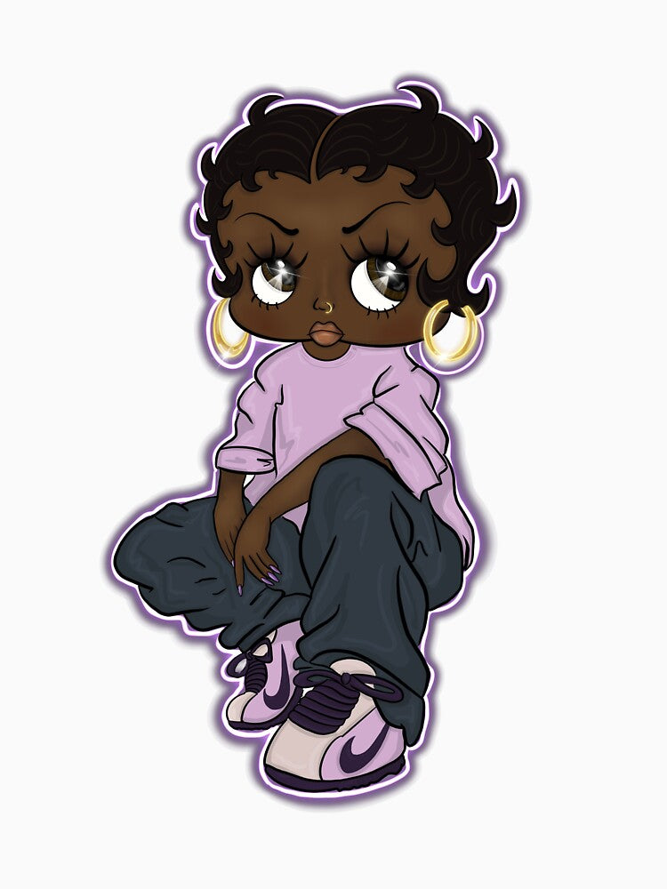 Neon Betty Boop Urbana- Brown Skin by brandizzle84