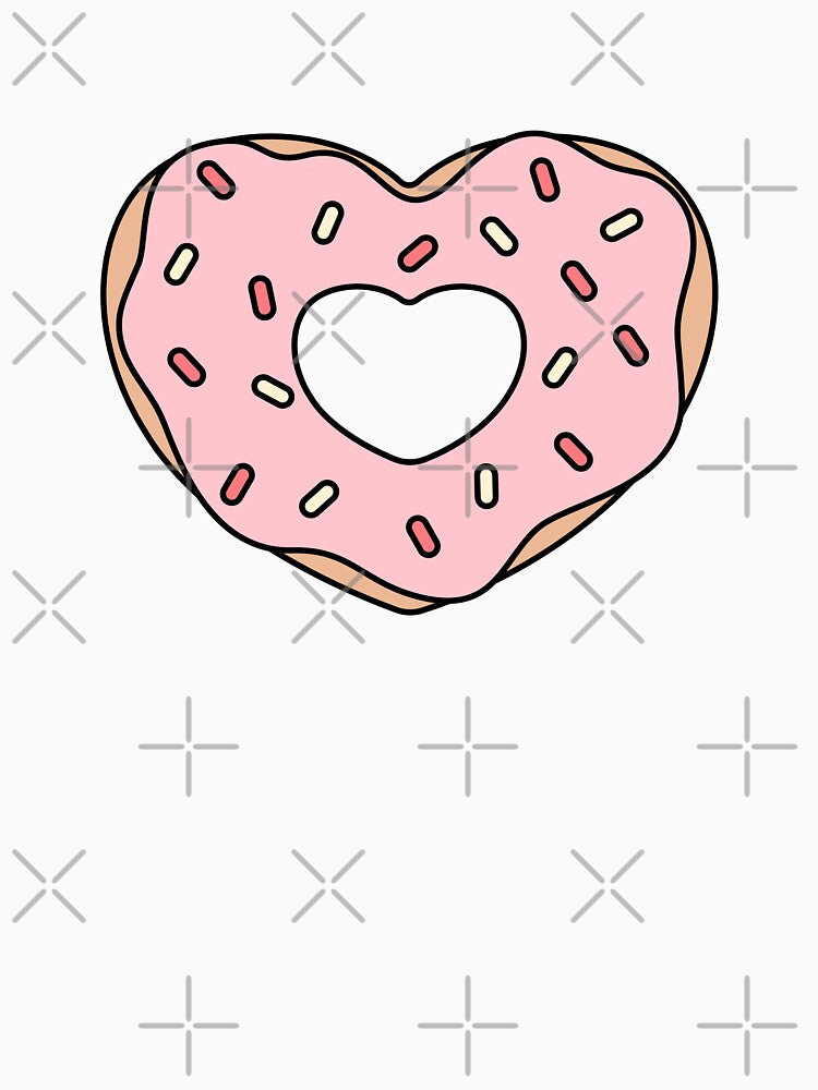 Valentine Heart Donut by YQvibe Studio