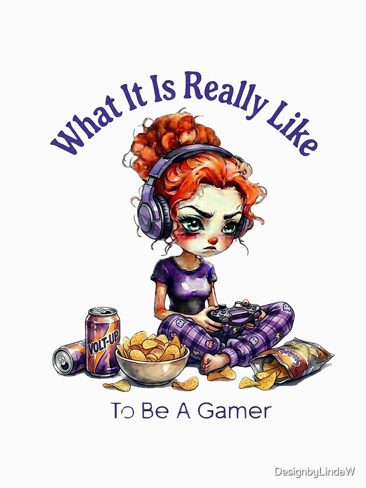 What It Is Really Like: To Be A Gamer | Sleep Deprived Gamer Chibi by ArtisticDesignsbyLinda