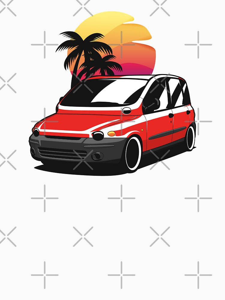 Red Fiat Multipla Sunset by KaroCars