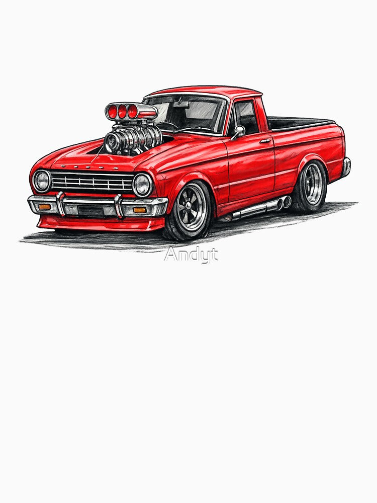 Little red hot rod Ute by Andyt