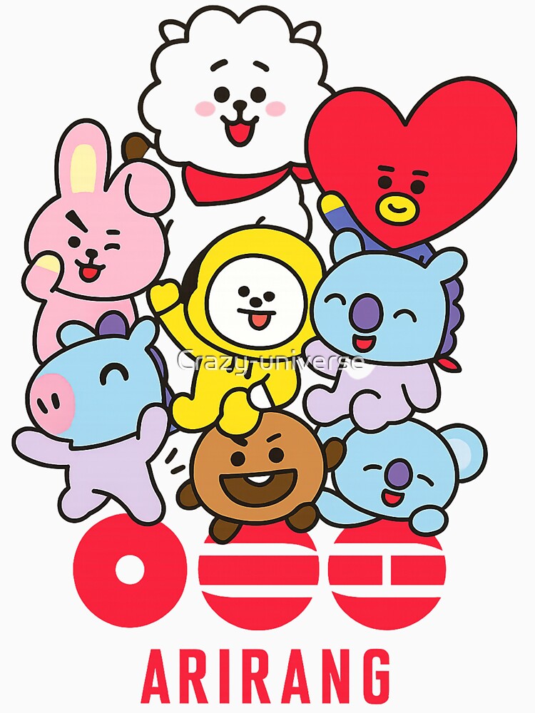 BT21 Arirang Bts — Cute BT21 Sticker by Crazy-universe