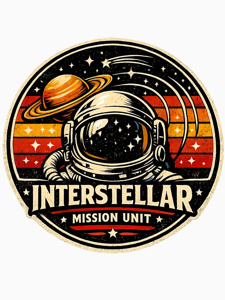 Retro Space Exploration Badge by RedVista