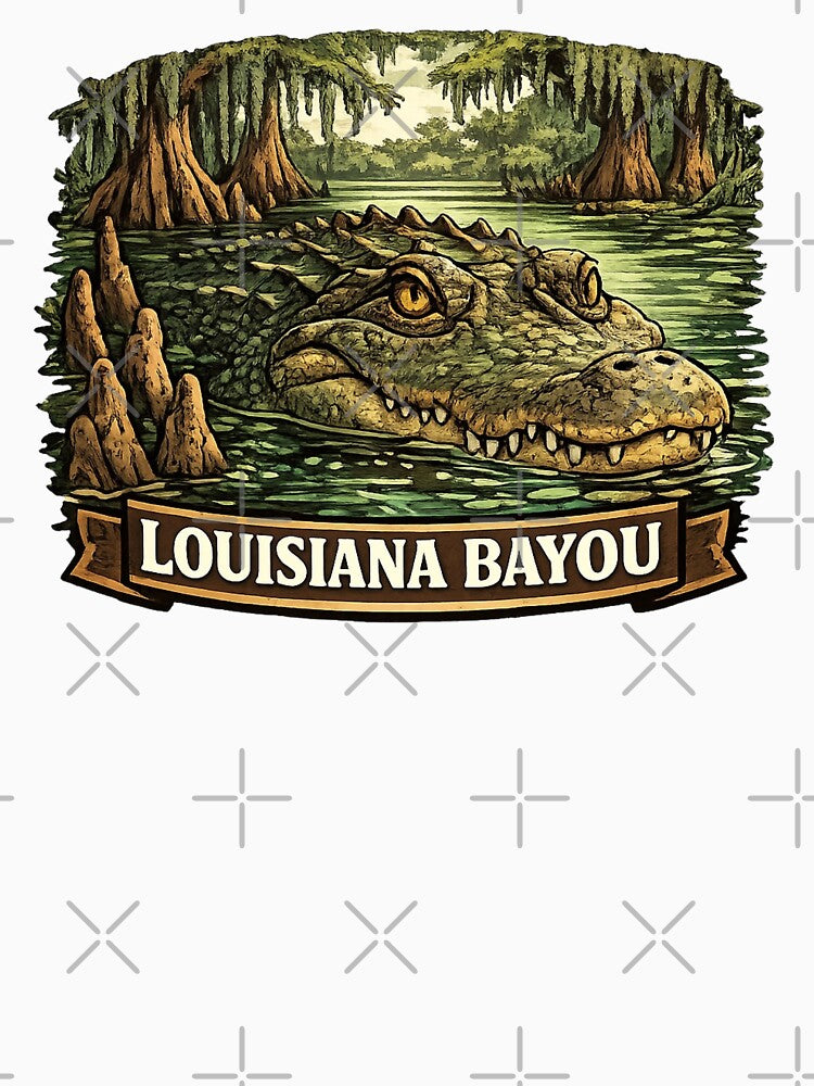 Louisiana Bayou Alligator - Cypress Swamp by Myra365Art