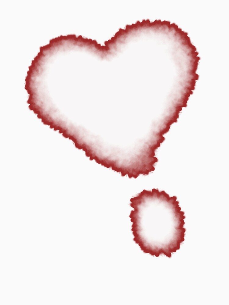 Blurred Heart Left in Soft Red by CuteartBySakura