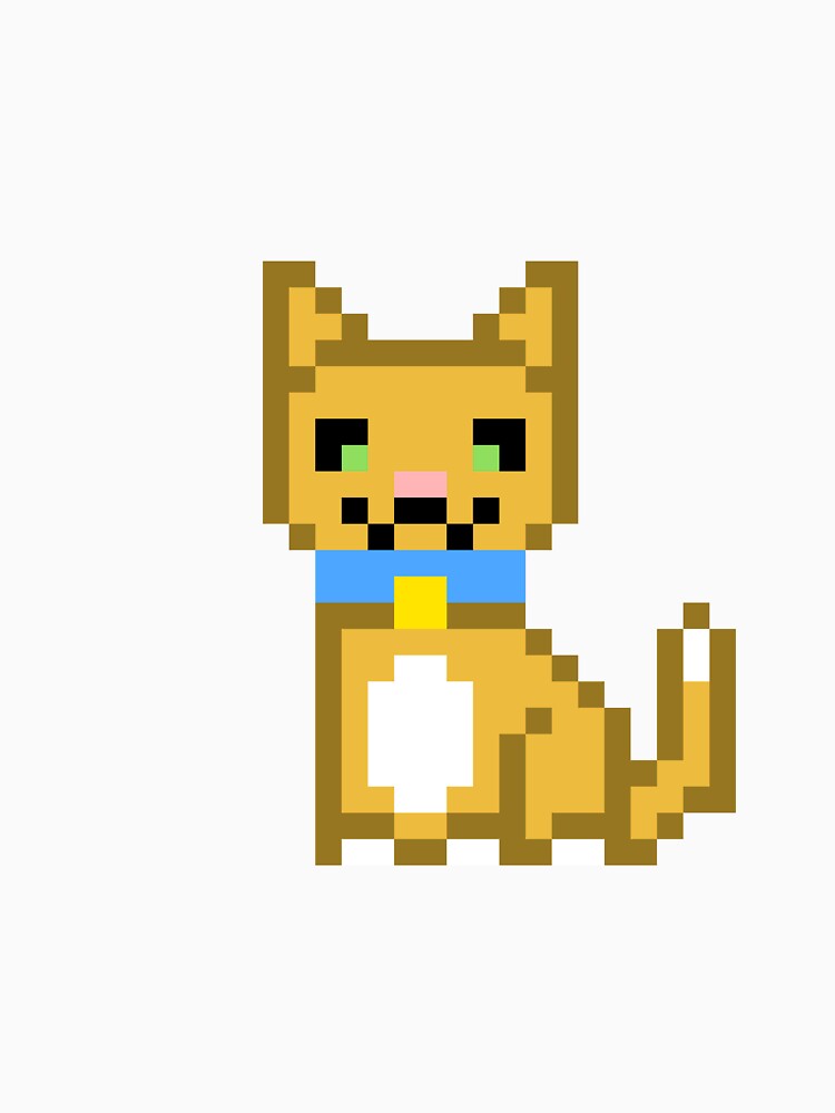 Cute Pixel Cat Retro 8-Bit Style by pixelartshop4r