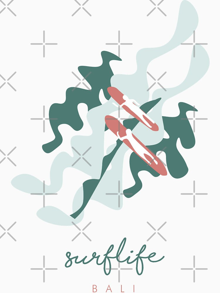 Bali - Surf Life - Minimalist Design - Surfing by Tropical Blood
