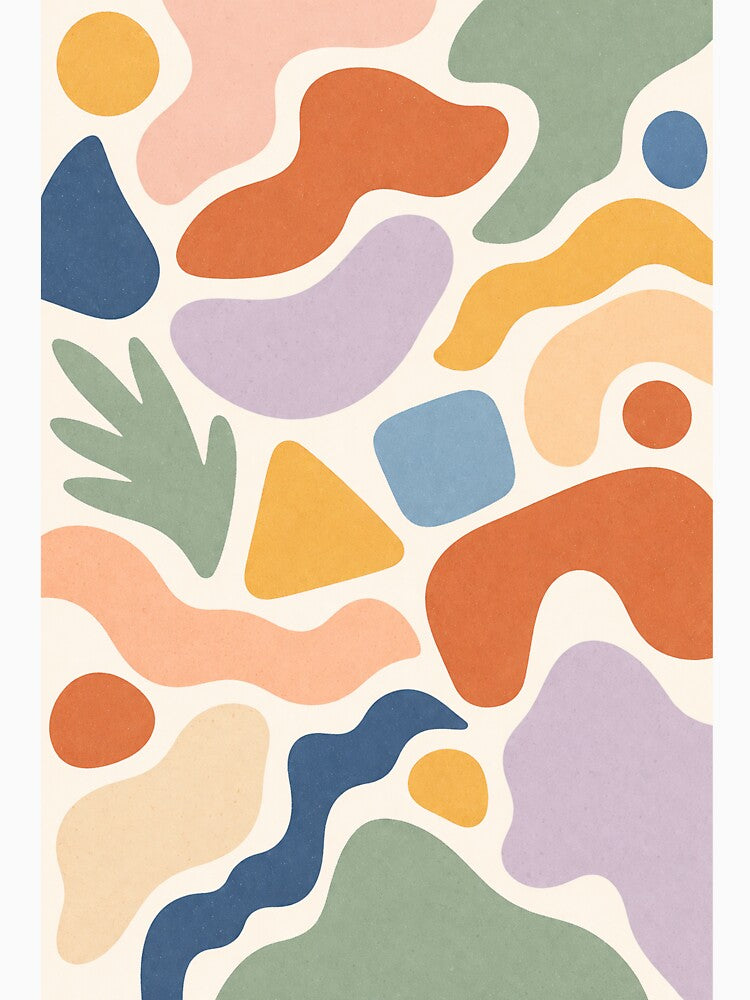 Mixed Abstract Shapes (many colors, terrazzo style) by DrizzyV