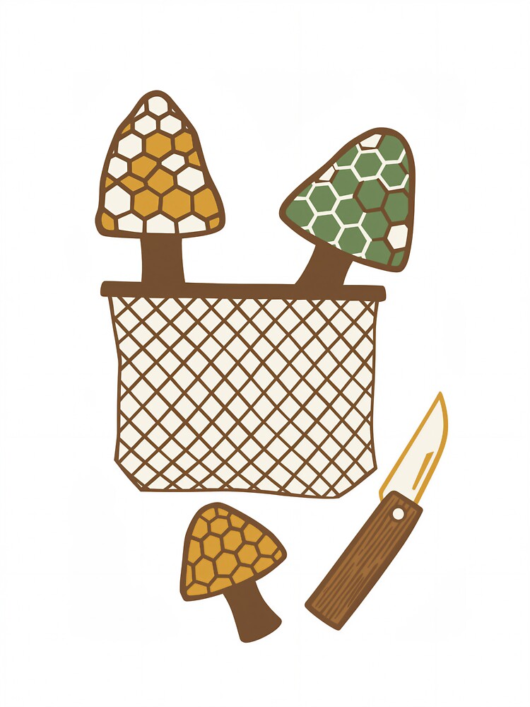 Morel Forager T-Shirt | Mushroom Hunting Gift by DIUMERI