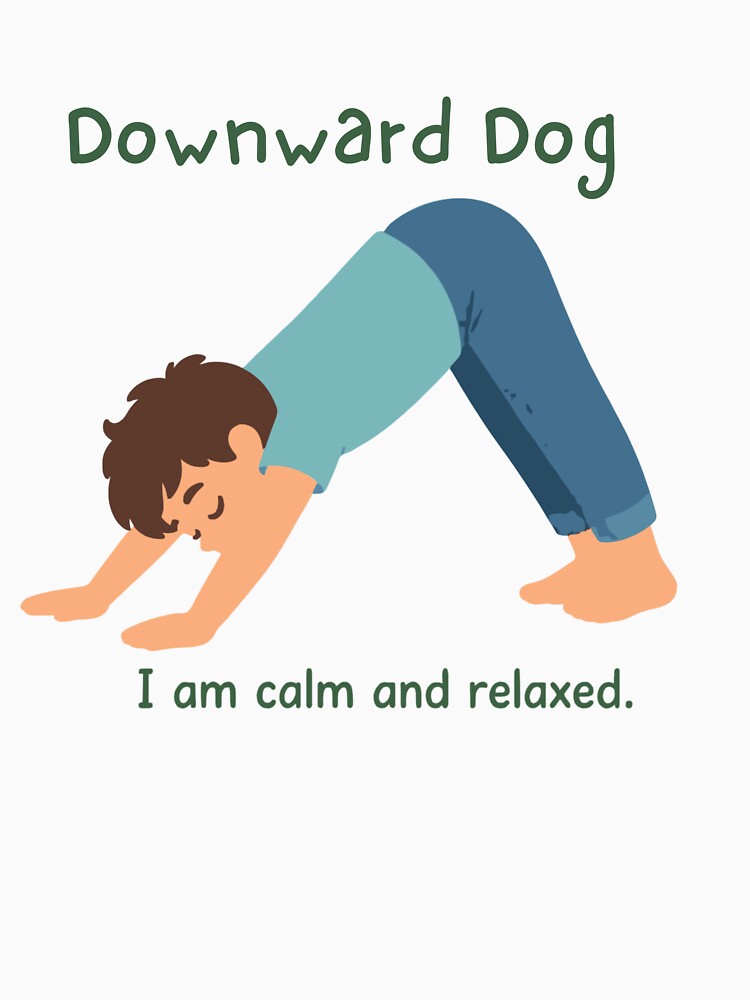 Kids Yoga Downward Dog – Mindfulness for Children by Adela80