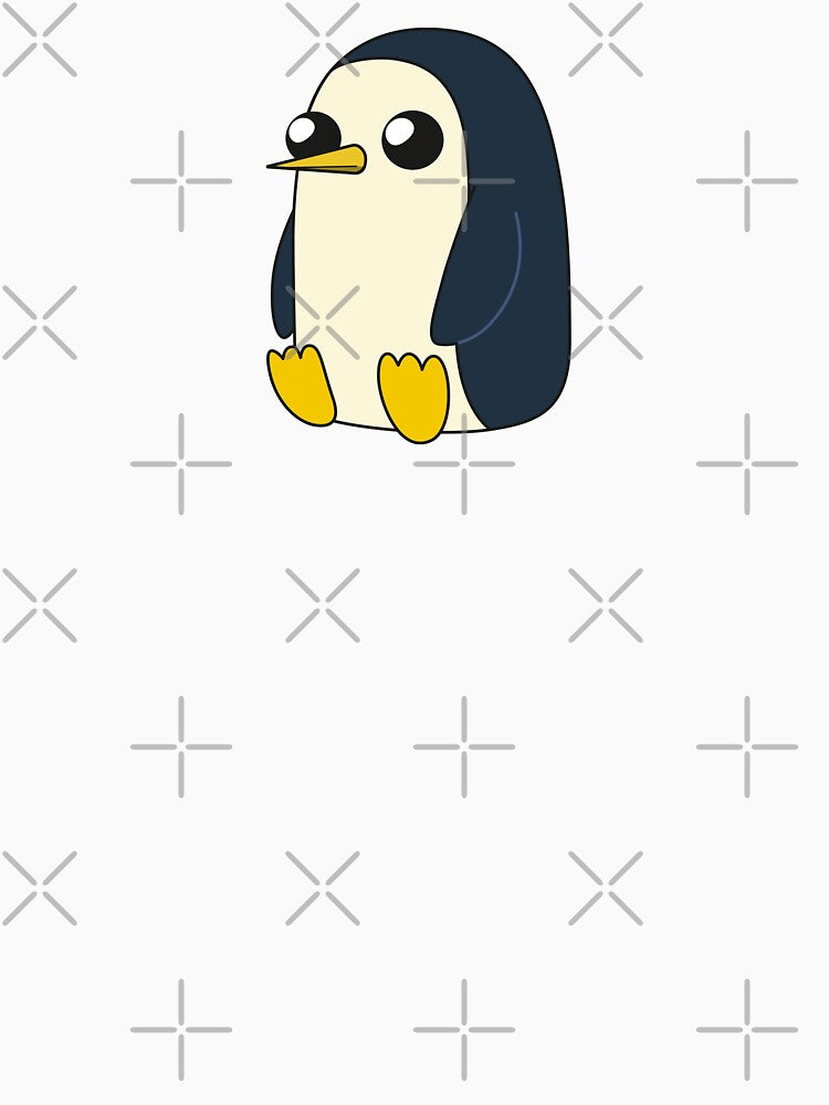 AdventureTime™ – Gunter sitting and looking stoic but cute by MEME-MERCH-com