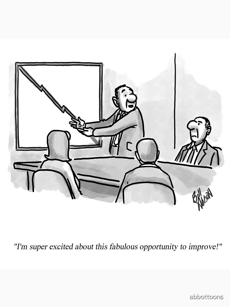 Classic Business Optimism Cartoon by abbottoons