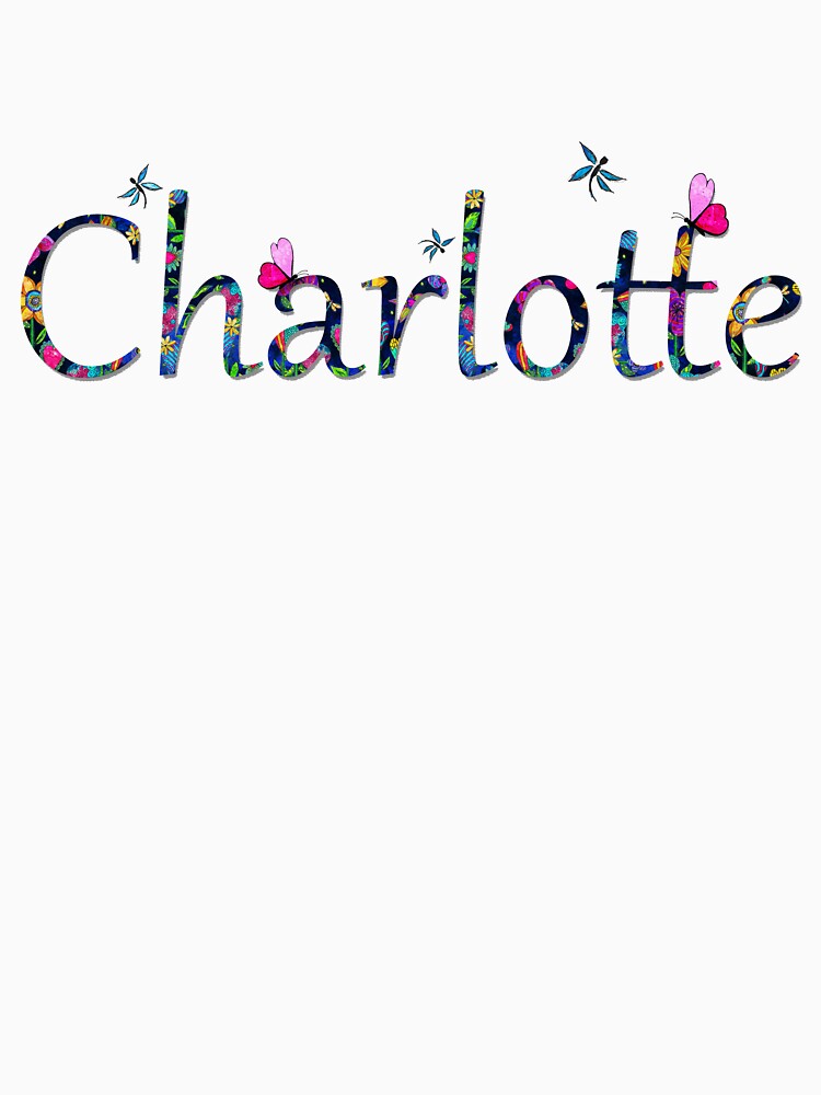 Charlotte Name Custom Baby Kids Children Girl Art by Sharon Cummings Art