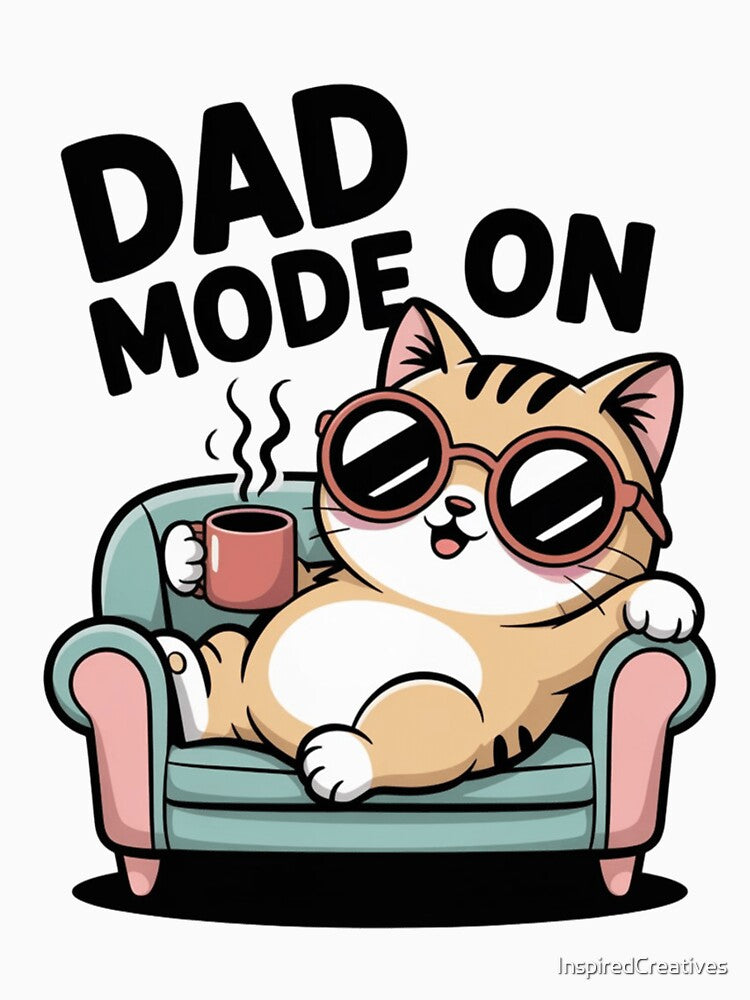 Funny Dad Cat | Kawaii | Men by InspiredCreatives