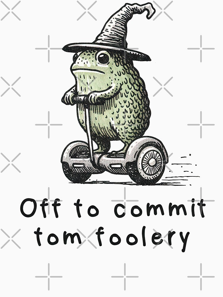 Off to Commit Tomfoolery Frog Wizard Mischief Meme by SpookshowDesign