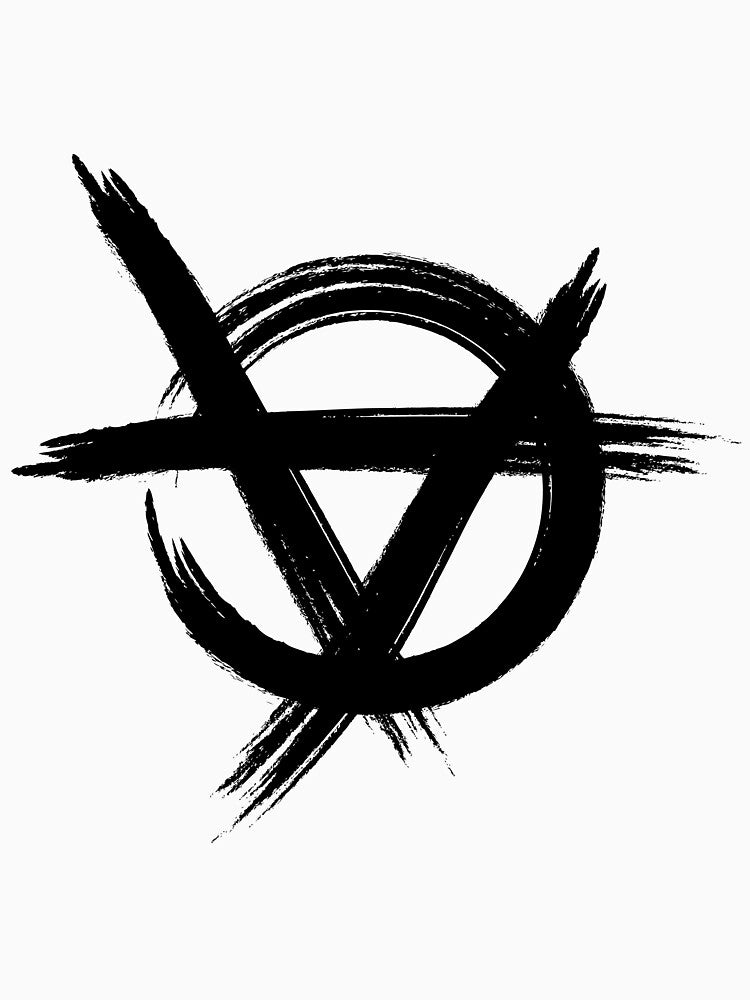 Anarchy Symbol Black inspired by Vetements by MadeInR