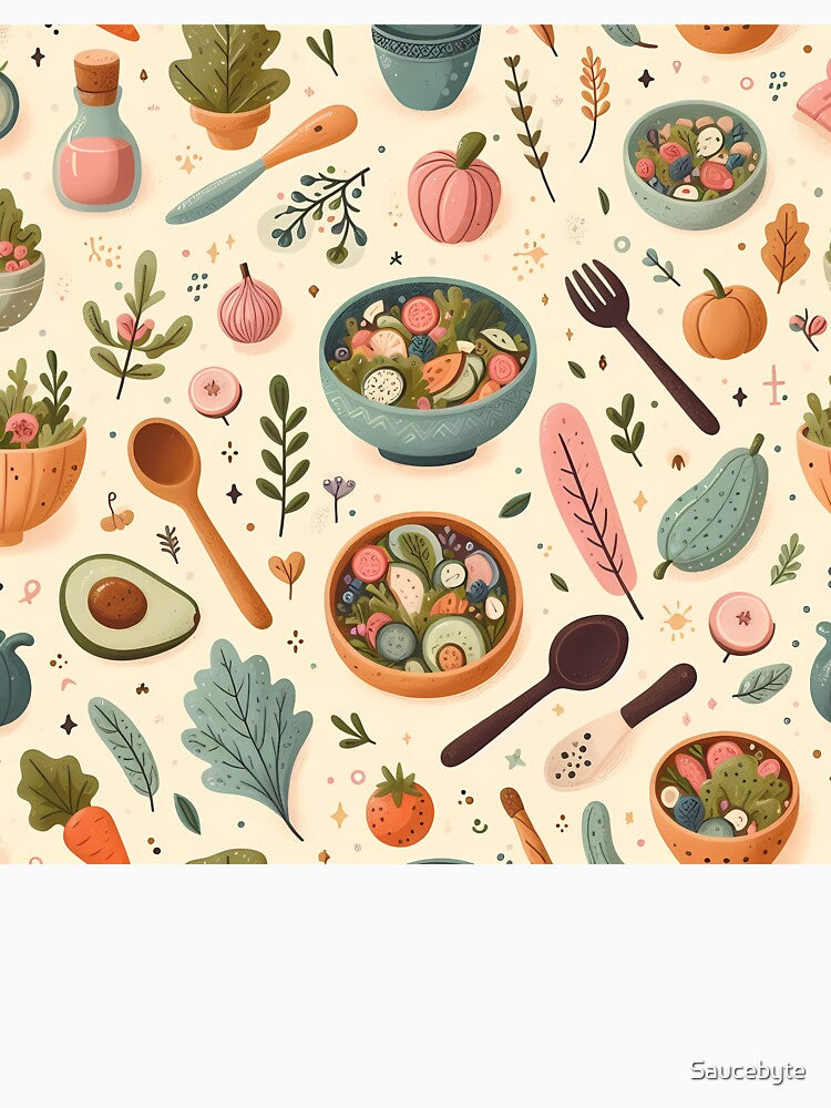 Fresh & Crunchy Salad Pattern by Saucebyte