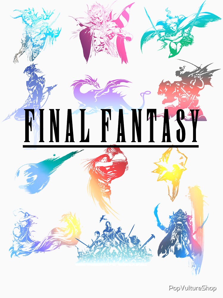Retro Final Fantasy Logos by PopVultureShop