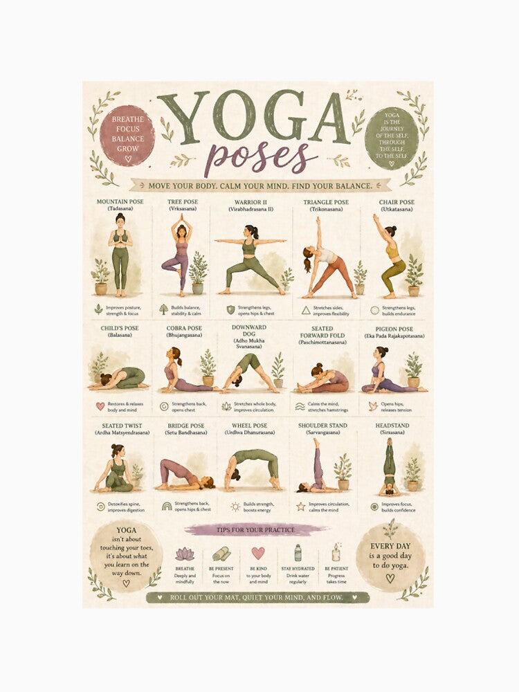 Yoga Poses by Blue  Robin