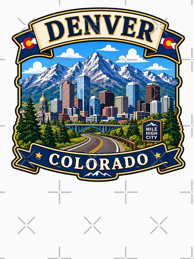 Denver, Colorado - Rocky Mountains by Myra365Art