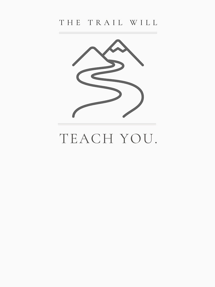 The Trail Will Teach You — Minimalist Hiking Print by CairnStudio