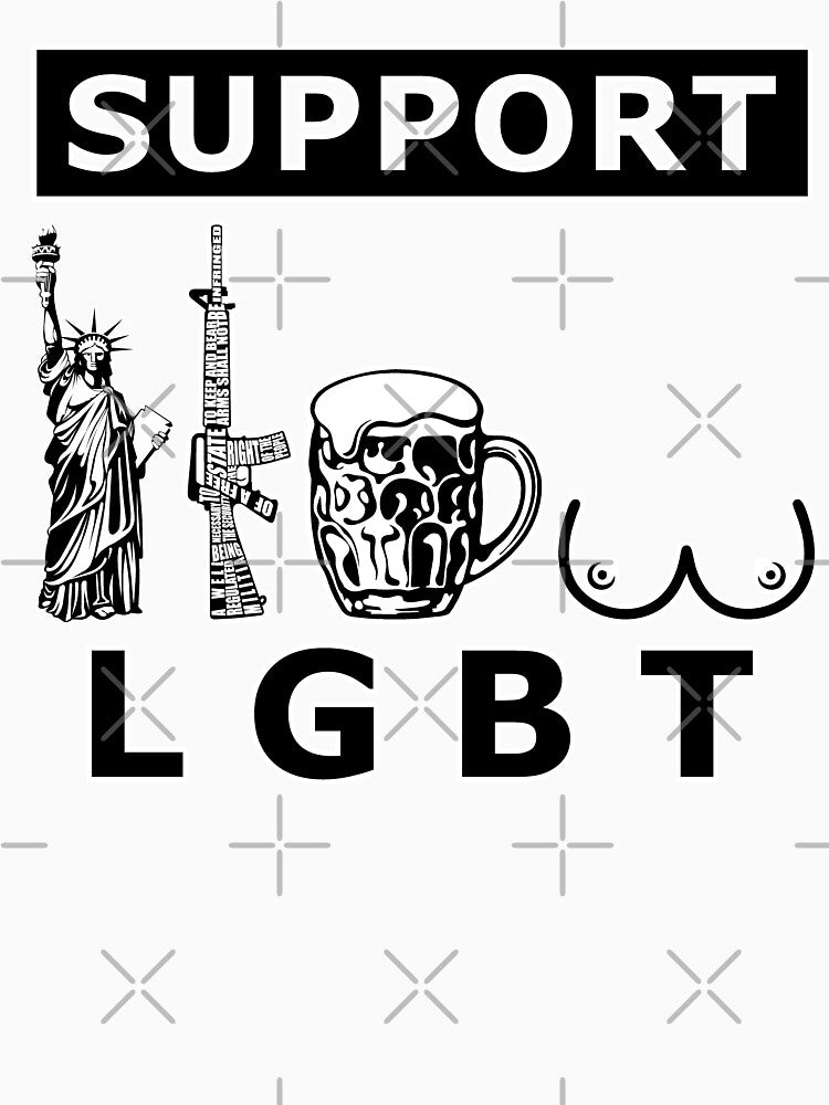 LGBT Liberty Guns Beer Tits, support by LaughingProf