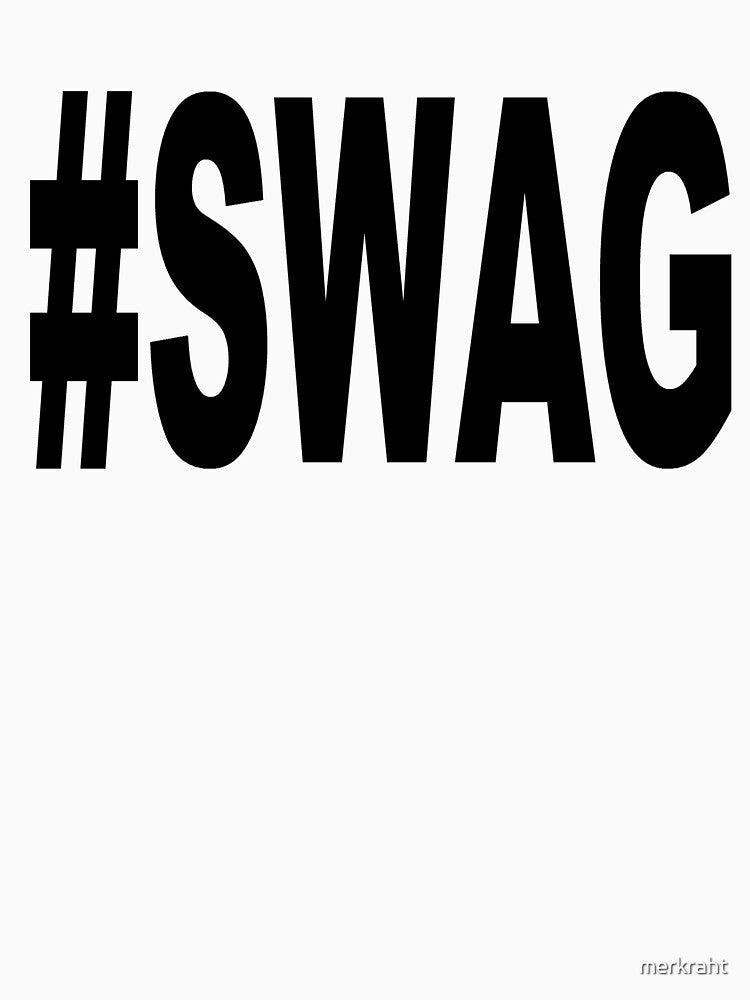 Hashtag Swag Black by merkraht