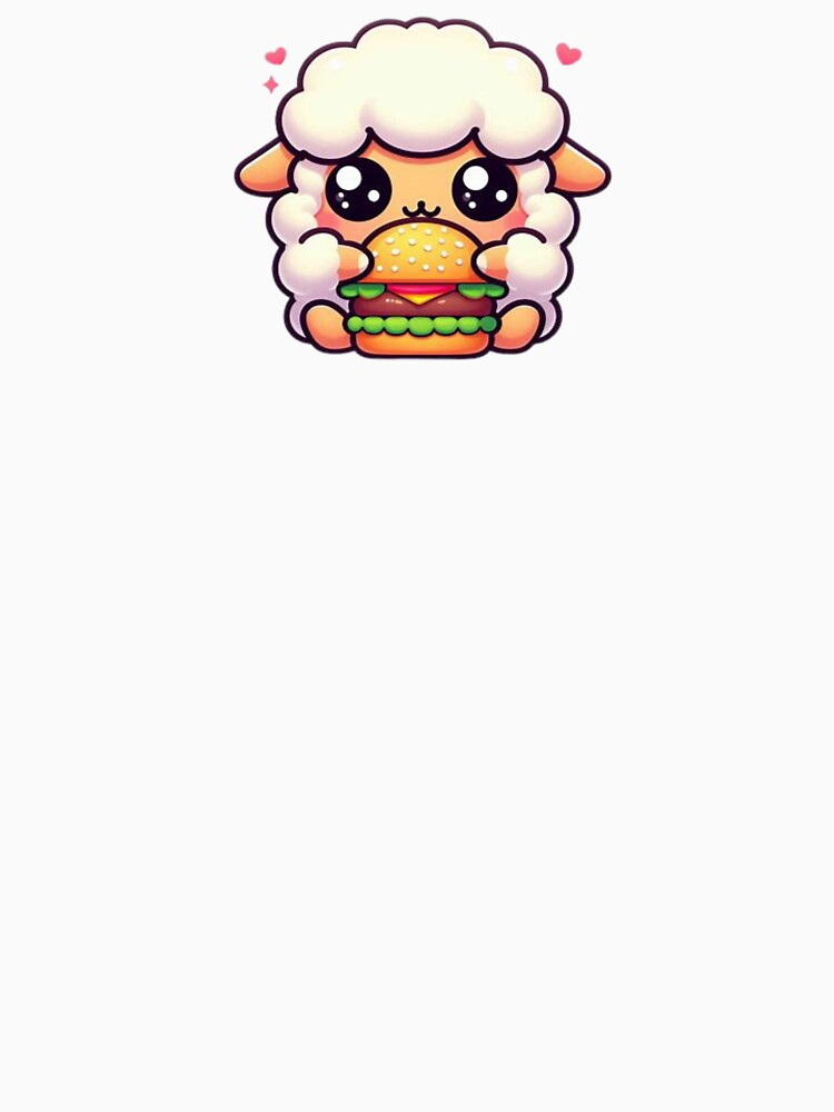 sheep eating burger by Eternalski