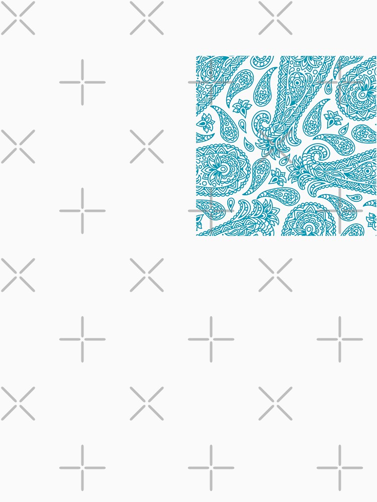 blue boho print Ibiza style by Renartdesign