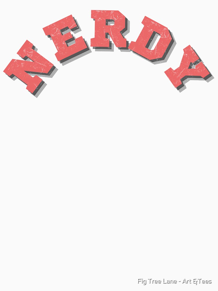 Nerdy – Bold Vintage Retro Sticker & T-Shirt by Fig Tree Lane - Art &Tees