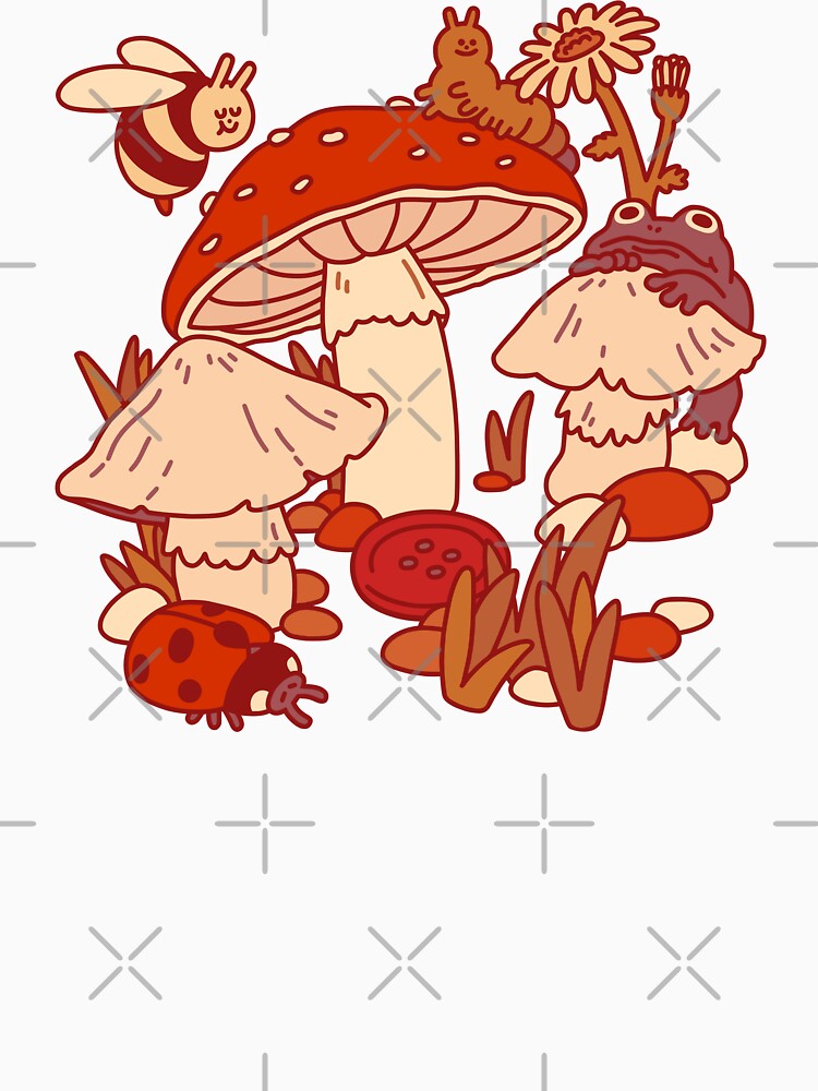 Mushrooms & Tiny Friends by obinsun