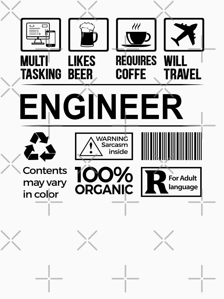 engineer T Shirt, MultiTasking Certified Job Gift Item, Job Profession,Mens Womens Girls Dad, engineer Christmas Birthday Gift by xlnv