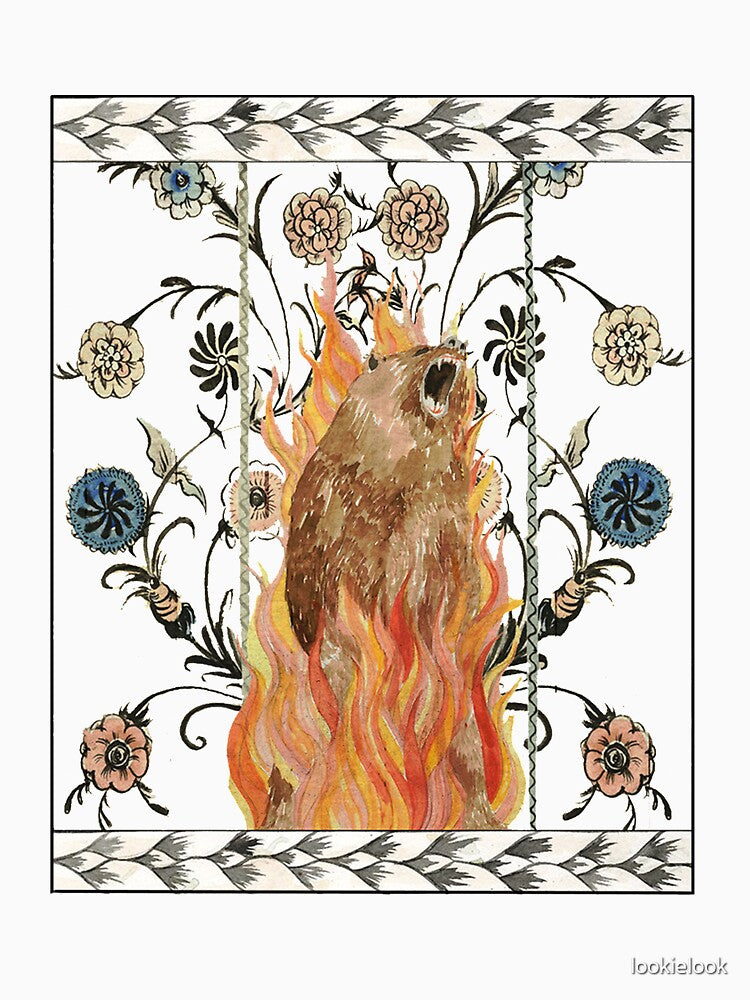 Midsommar Bear Folk Art by lookielook